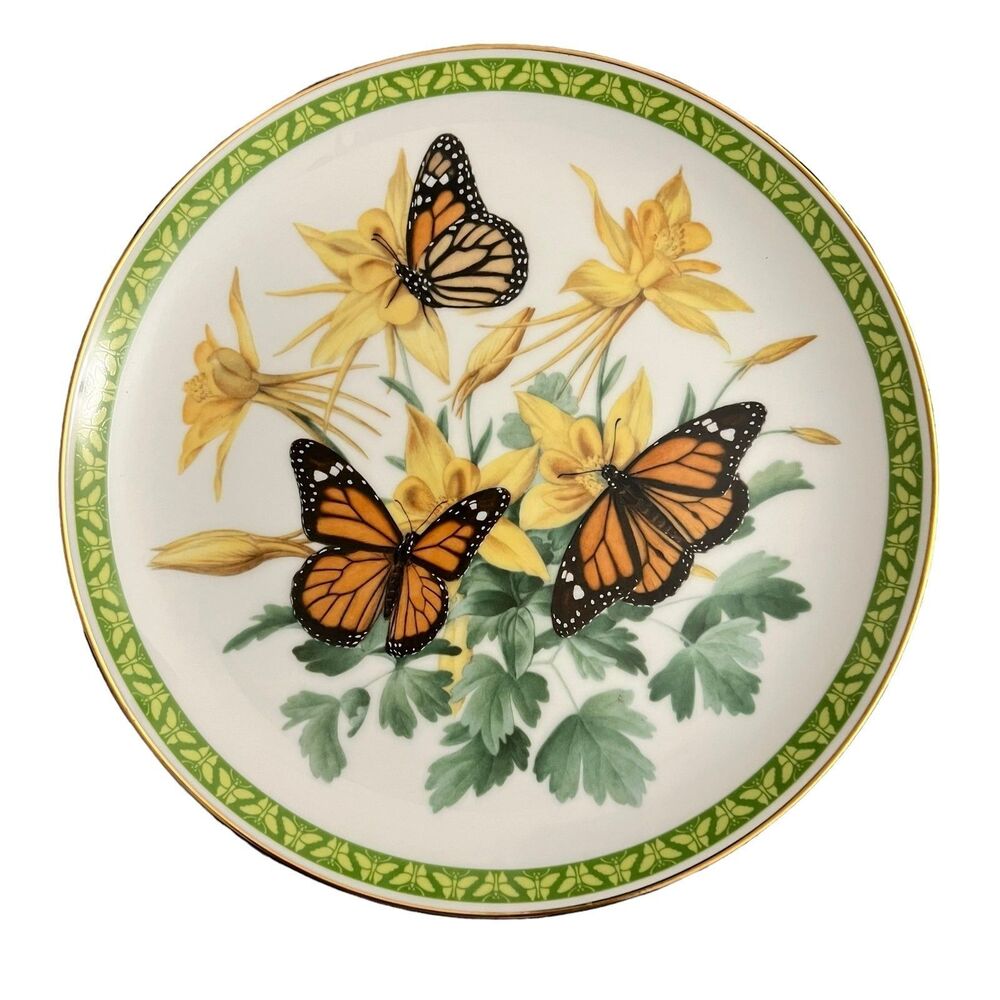 MONARCH Butterfly Butterflies Of The World 9" Decorative Plate Limited Edition